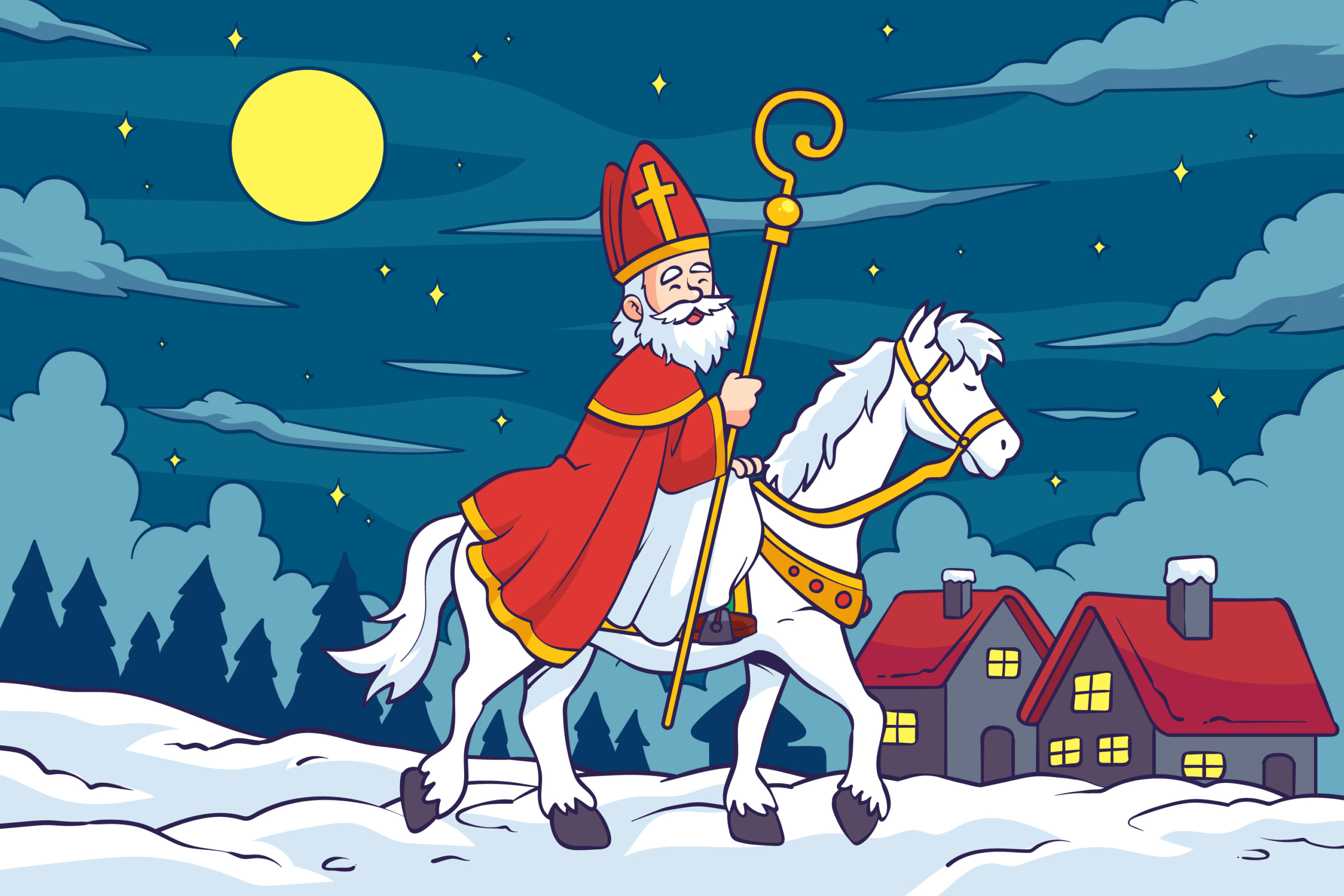 Hij komt, hij komt, de lieve goede Sint ⋆ Korfbalvereniging Telstar